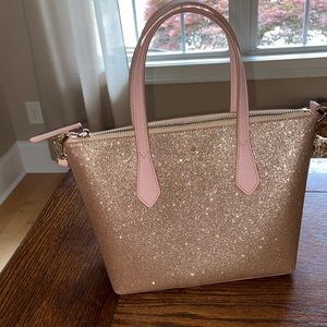 Kate Spade rose gold Sparkly purse